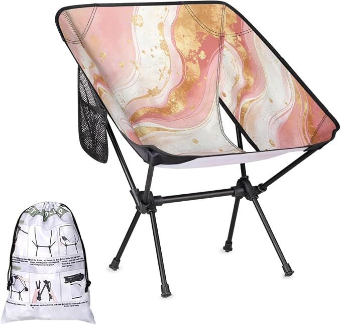 Pink Gold Marble Design