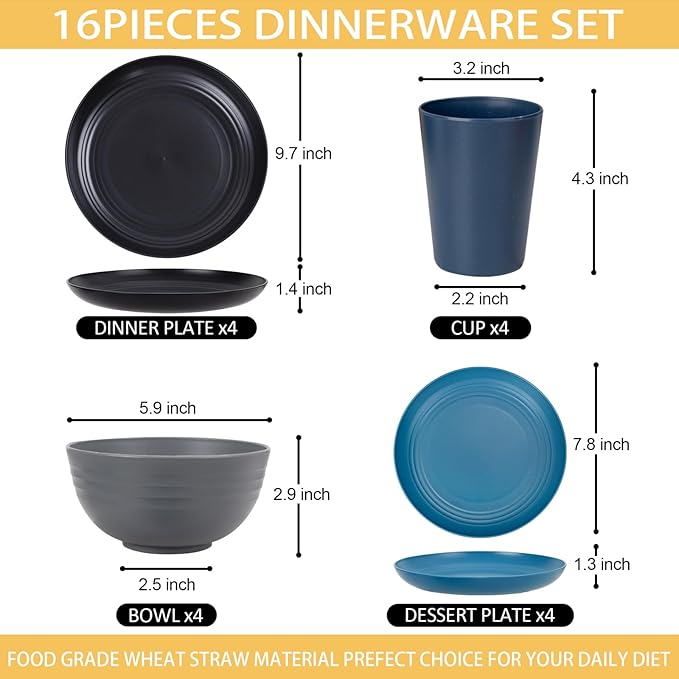 Black, Dark Gray, Navy Blue, Blue
