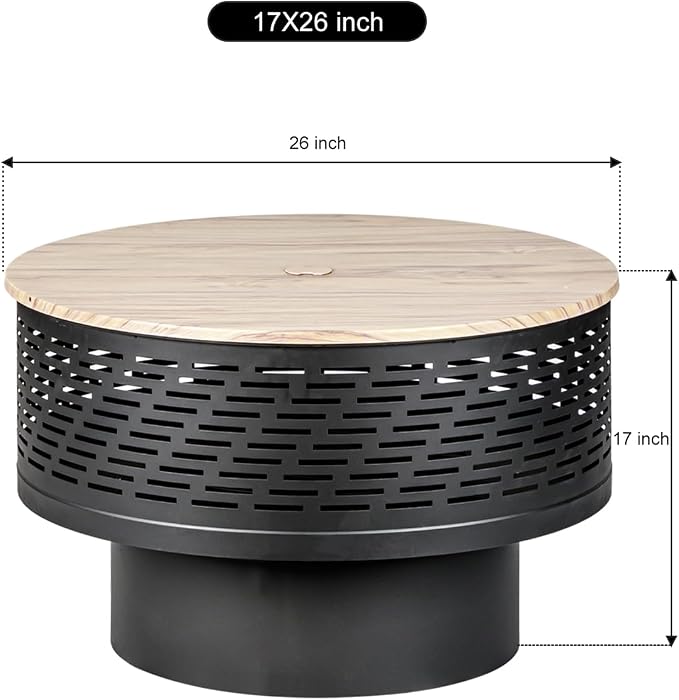 Light wood grain/Black
