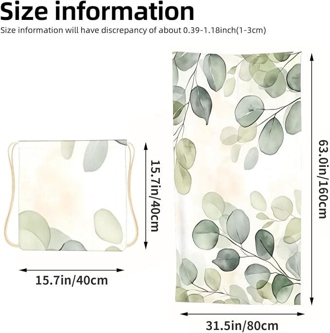 Watercolor Eucalyptus Leaves