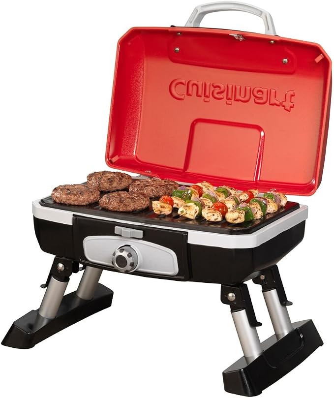 Petit Gourmet Tabletop Gas Grill, Red