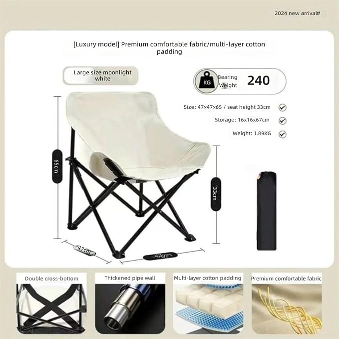 White, With Storage Bag
