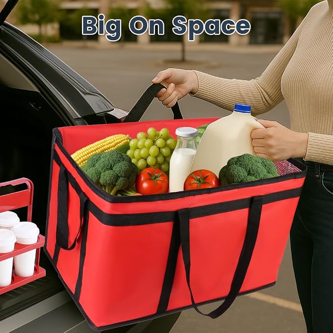 Red Bag with Drink Carrier