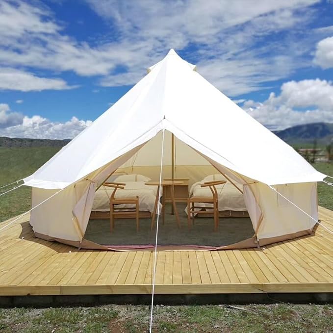 off white Oxford tent