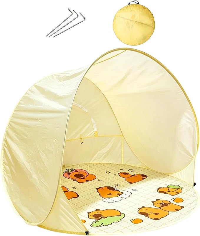 Cartoon pattern tent+ground pegs+storage bag