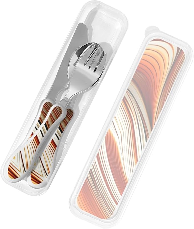 Abstract Orange White Lines