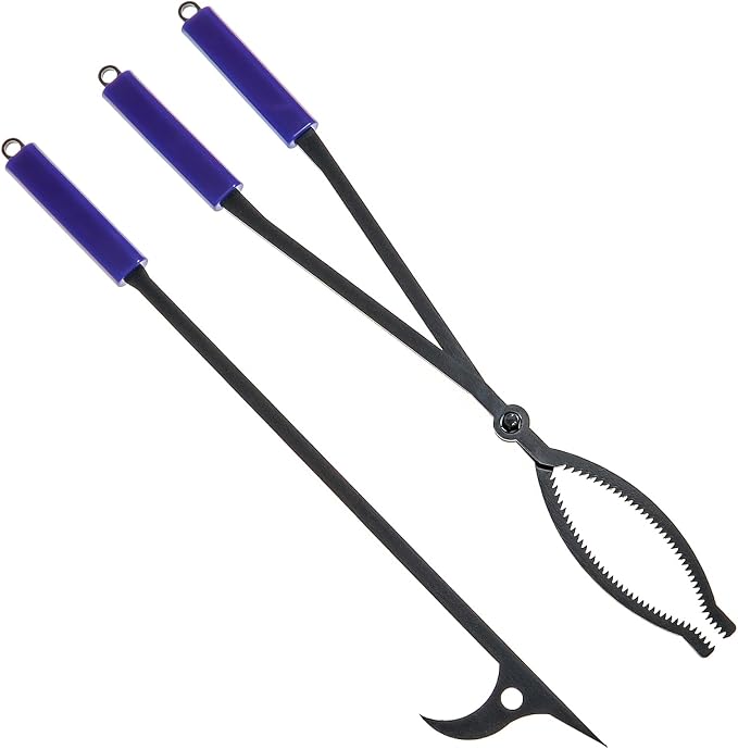 28in fire tongs poker set