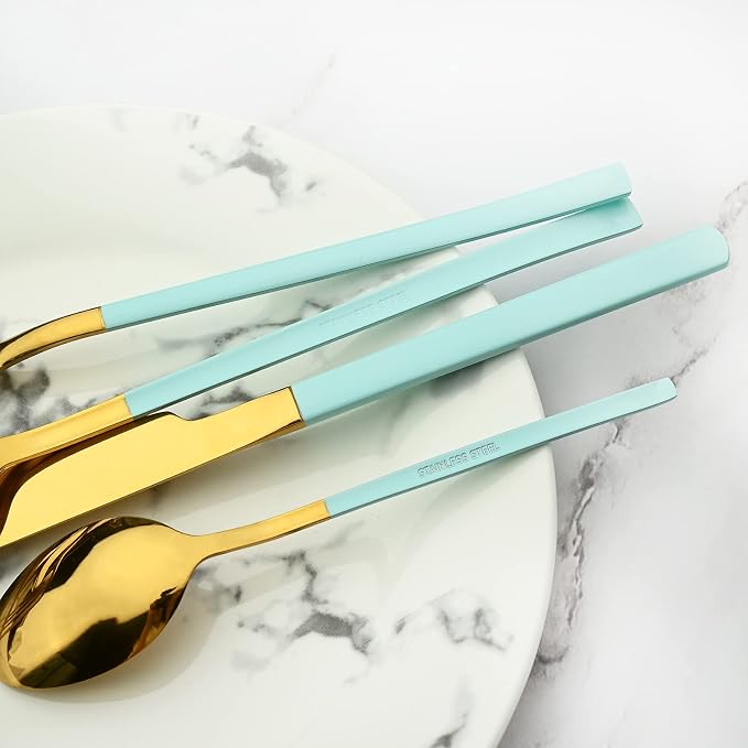 mint green gold