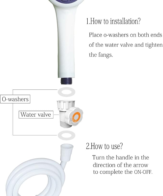 shower with water valve