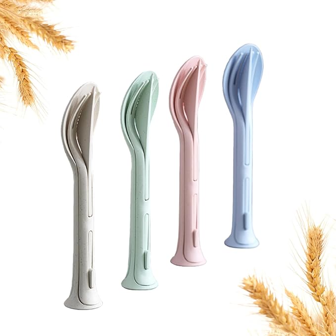4 Sets - Pink, Green, Beige, Blue