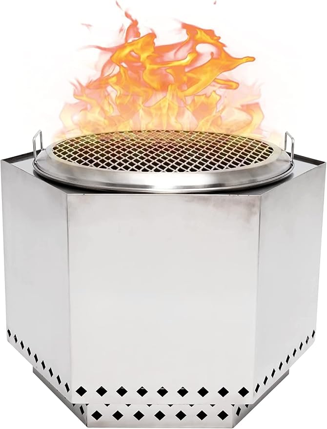 Stainless Backyard Smokeless Firepit