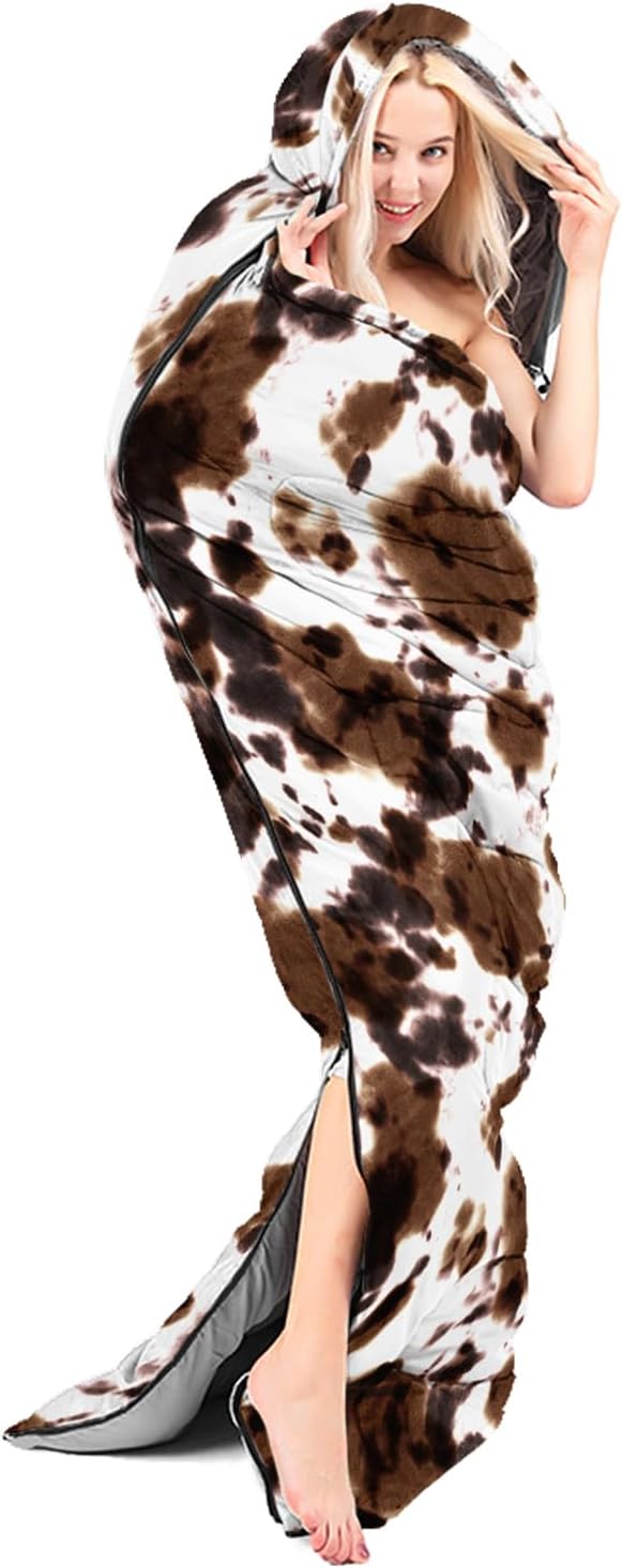 Brown And White Cow Print