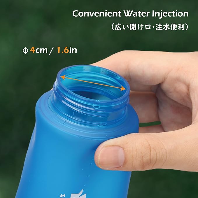 03 Soft Flasks - Blue - 250ml/8.45oz - 2 Packs