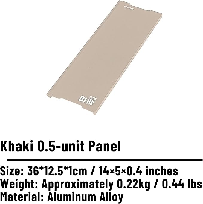Khaki 0.5-unit Panel