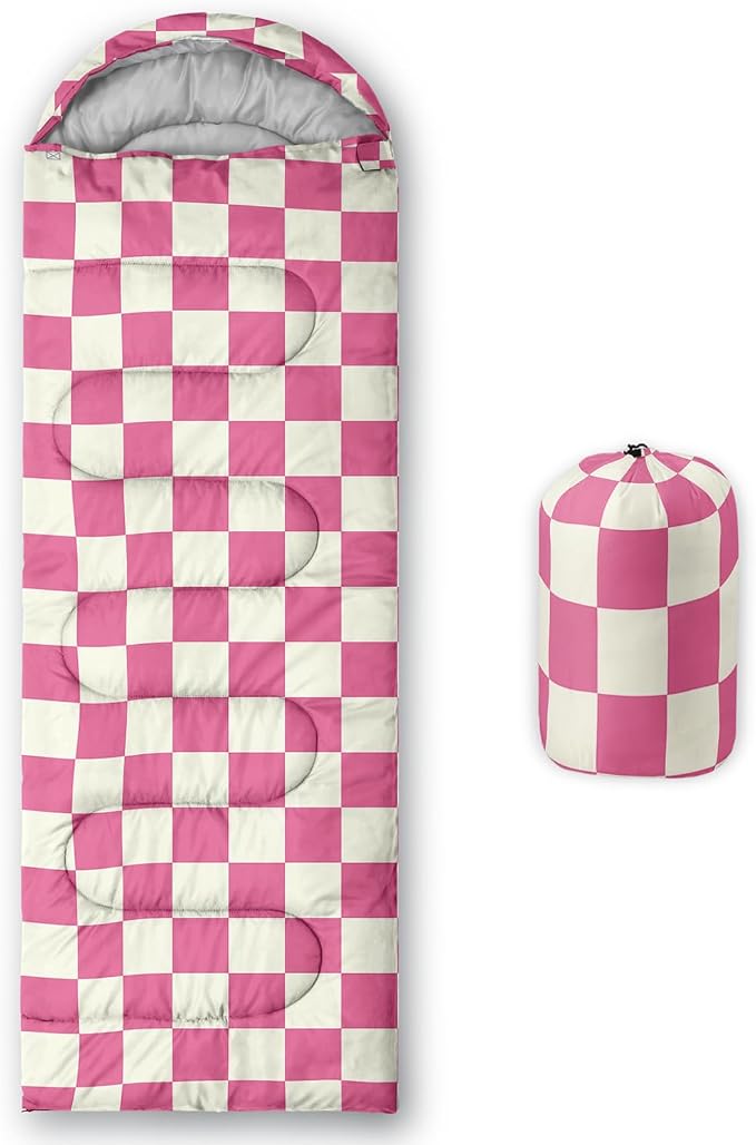 Pink and White Check