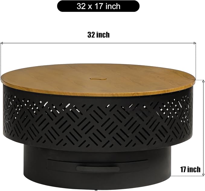 Light wood grain/Black