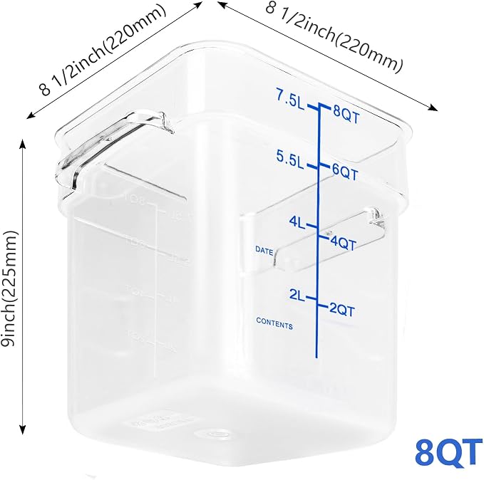 8.0 Qt-Blue Lids
