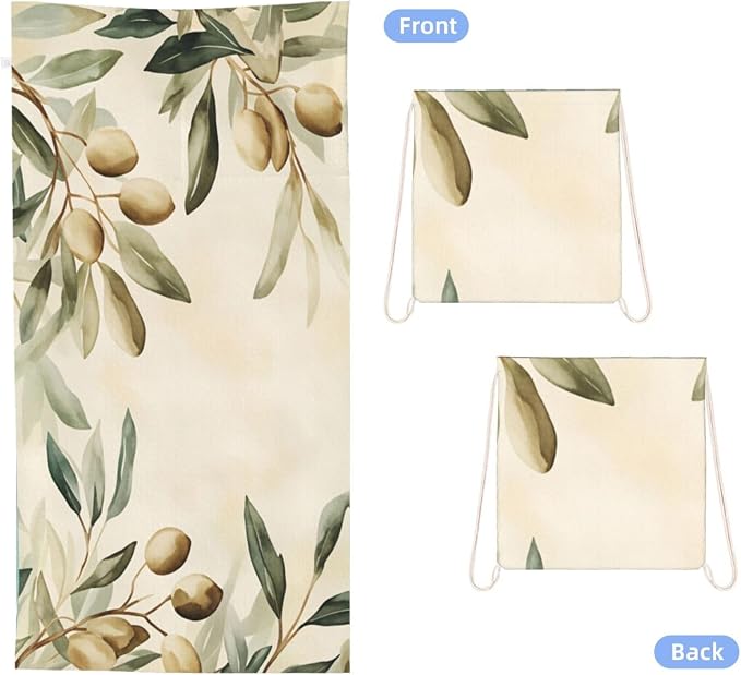 Watercolor Olive Leaf