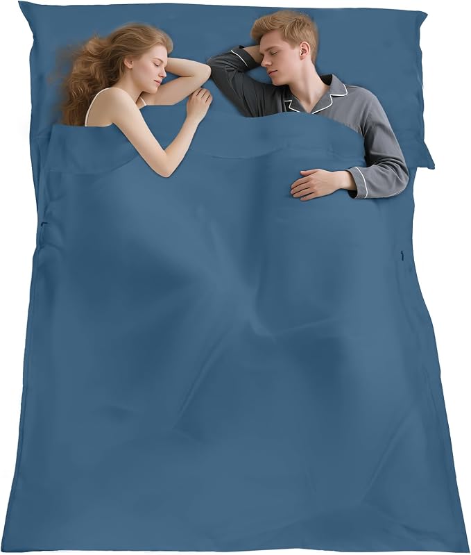 Double (Fits 2 People) - Blue with Zipper