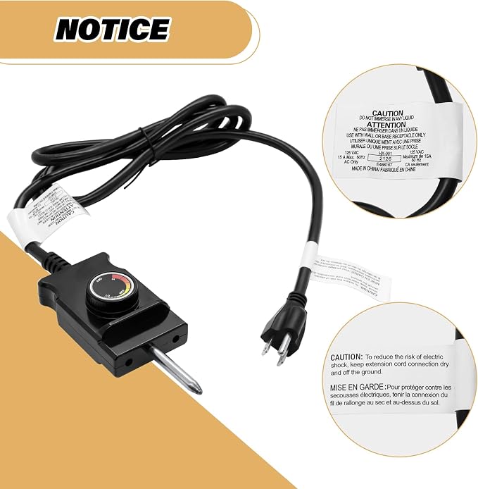Power Cord with Thermostat