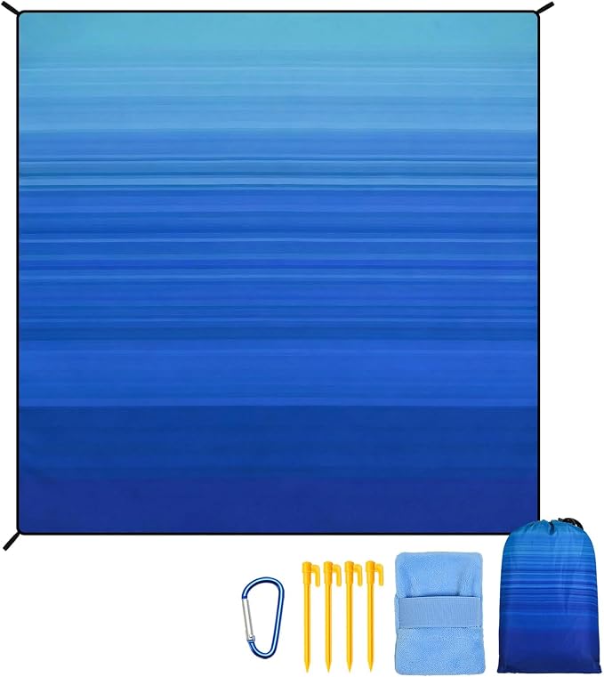 Striped Blue Green Gradient