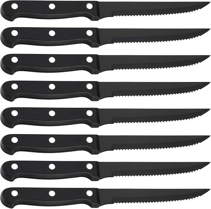 JB-Steak Knife-8Pc-Black