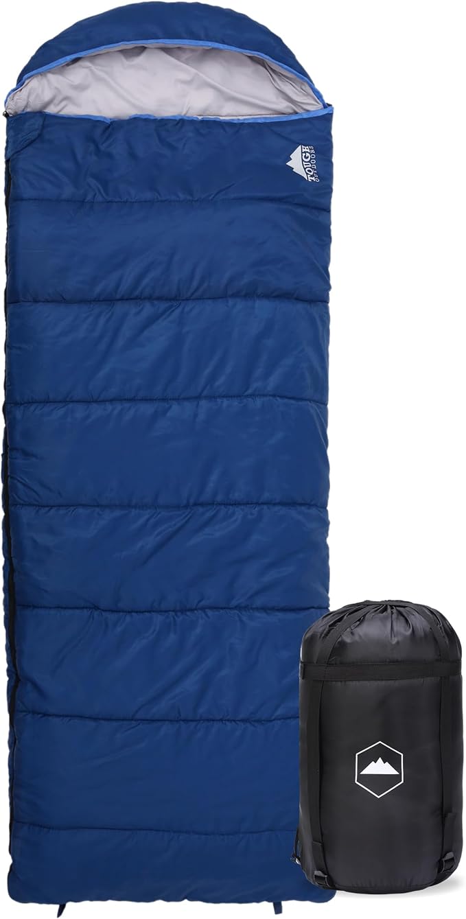 Adult Sleeping Bag - 40-60F Temperature Rating