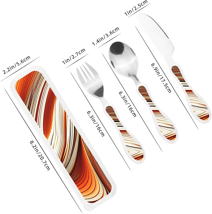 Abstract Orange White Lines