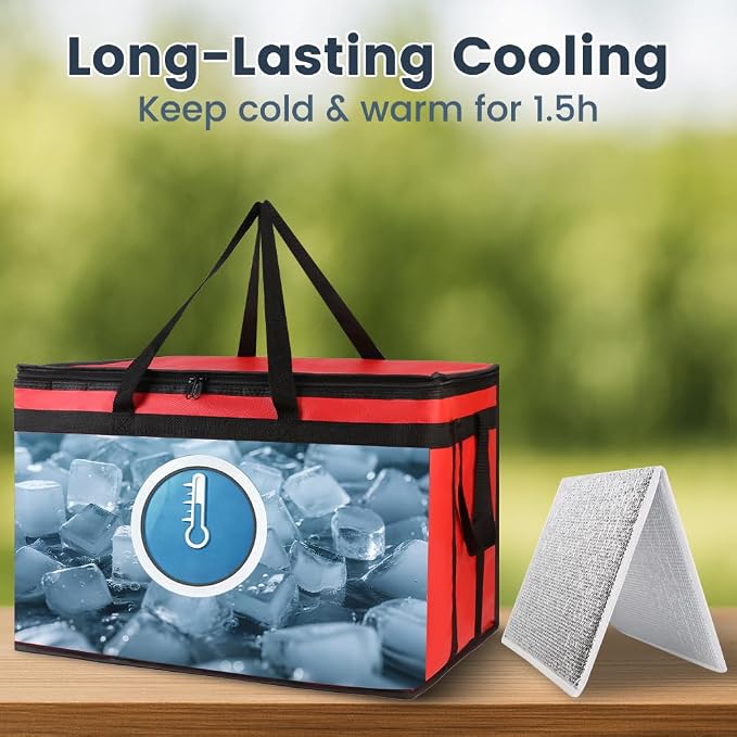 Red Bag with Drink Carrier