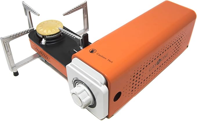 Stove(Orange) + 4 Butane Fuel