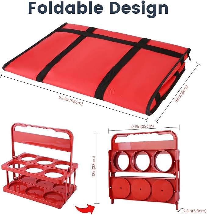 Red Bag with Drink Carrier