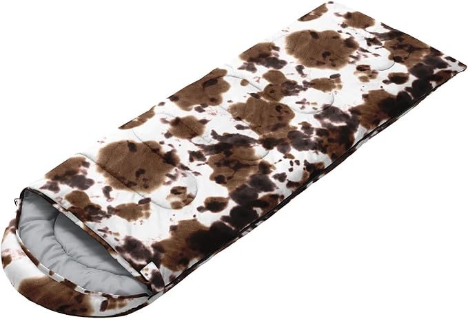 Brown And White Cow Print