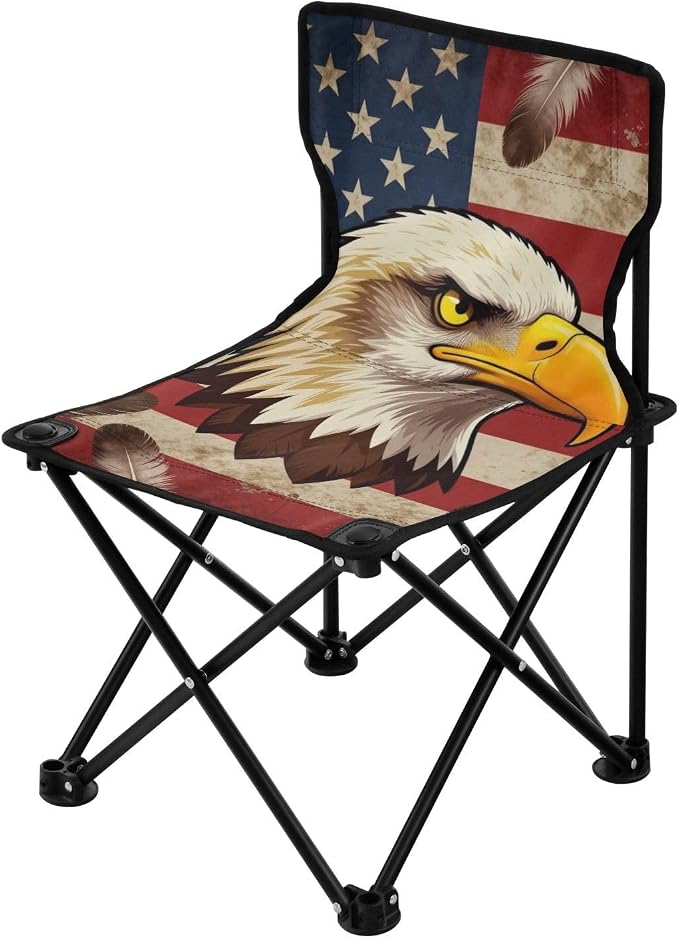 Usa Flag Bald Patriotic Red White Blue