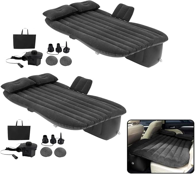 2 Pk. Grey Inflatable Car Mattress