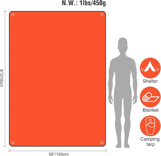 Orange 83''x59'',4 Packss
