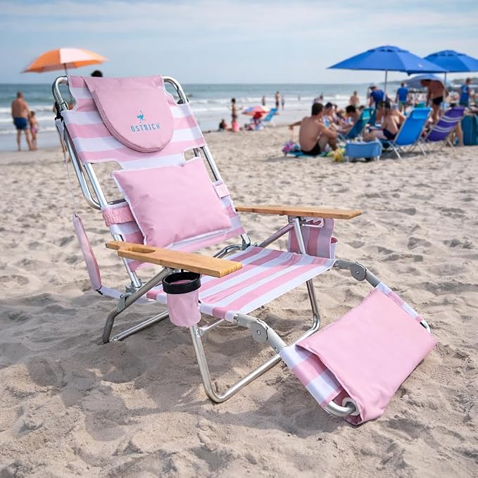 Icy Pink & White Stripe