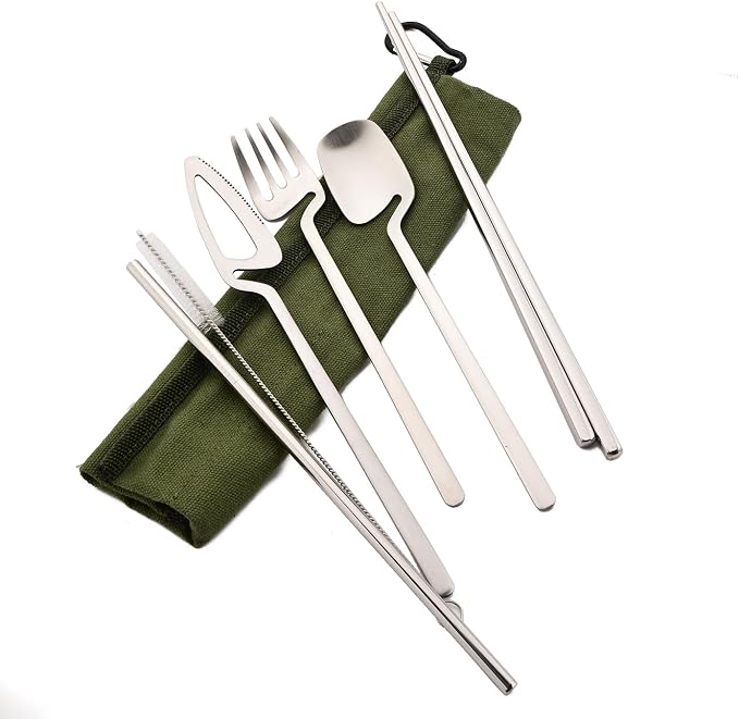 Silver - Green pouch