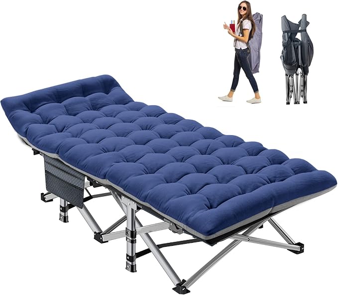 Blue Cot Blue Pad