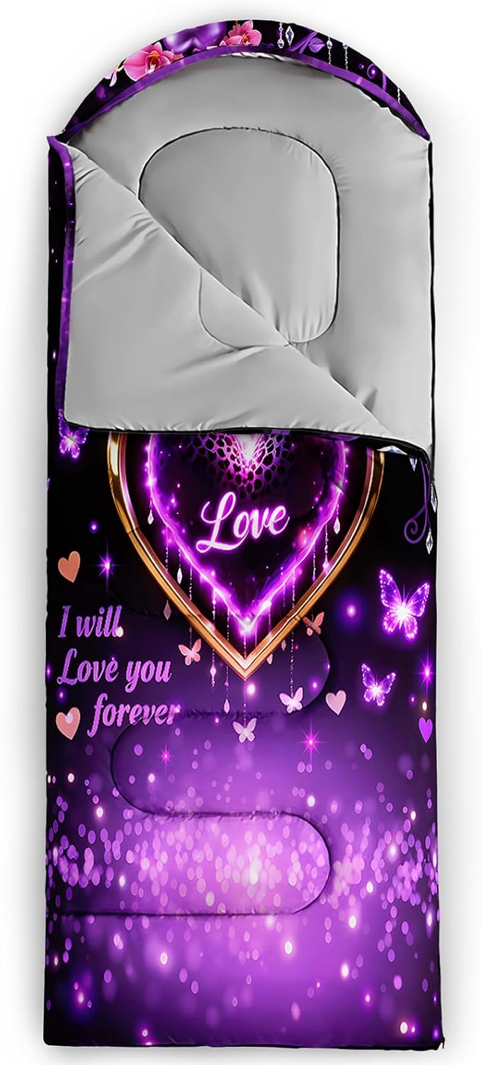 purple love heart
