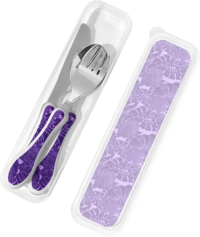 Purple Lavender Hawaiian Print