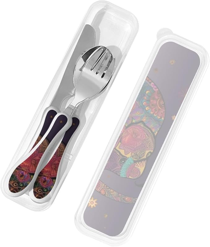 Colorful Tribal Floral Elephant