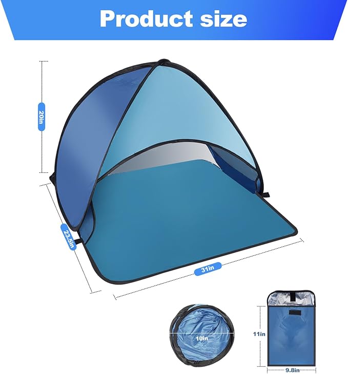 Blue Mini Beach Tent