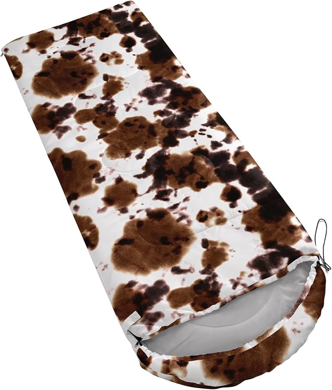 Brown And White Cow Print