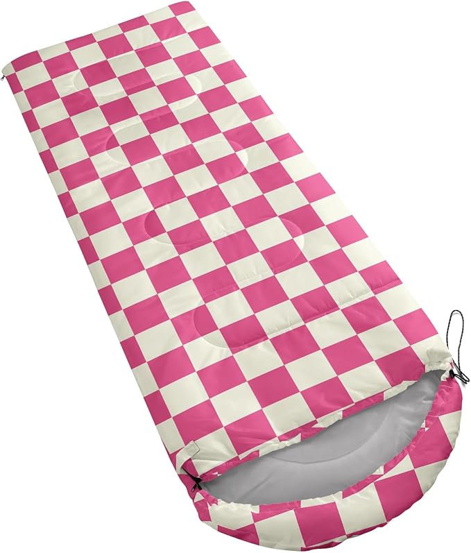 Pink and White Check