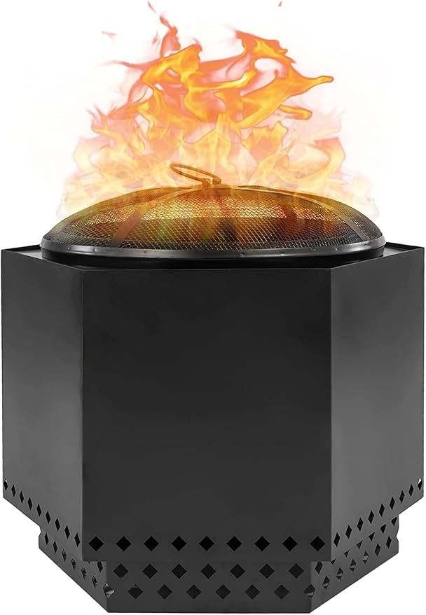 Black Backyard Smokeless Firepit