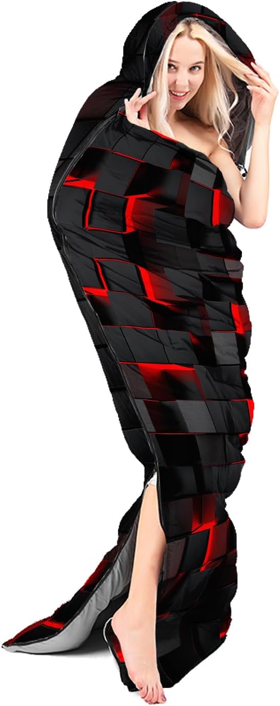 Red and Black Geometry Honeycomb