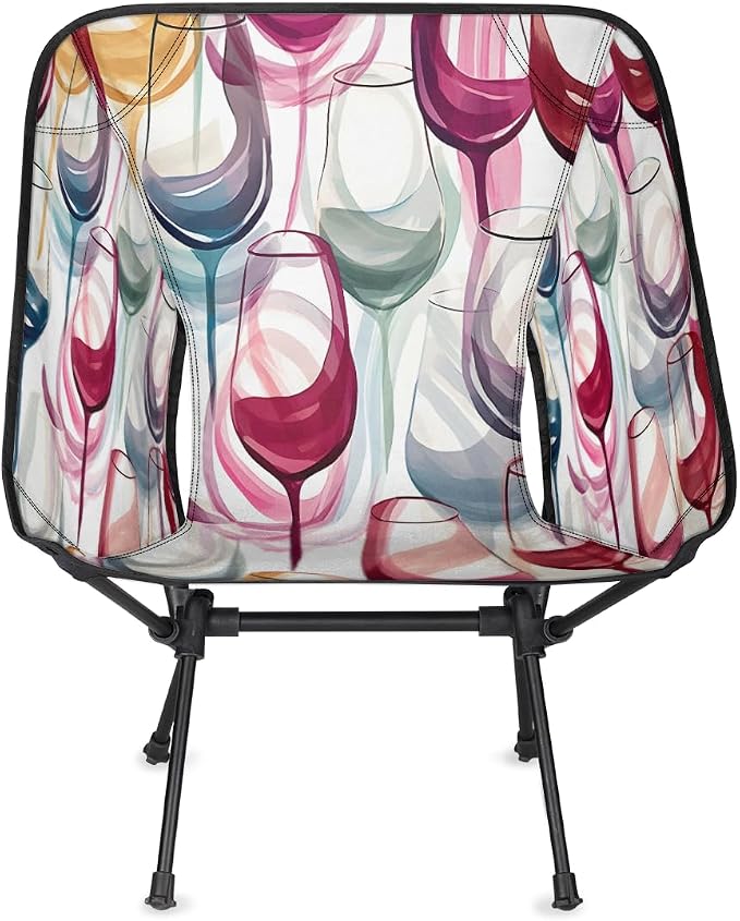 Watercolor Wine Glass Pattern