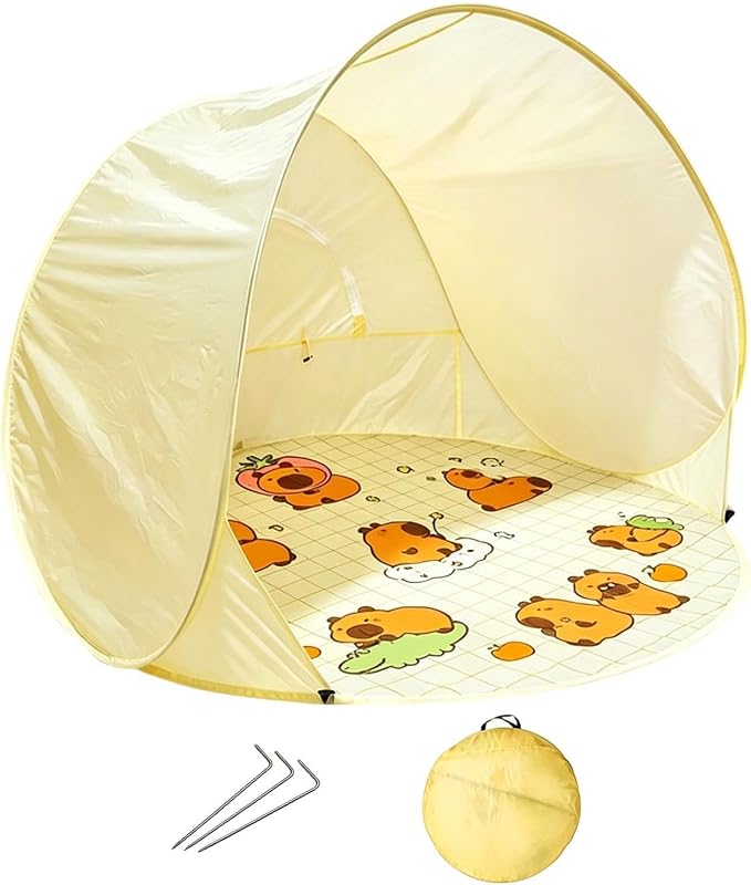 Cartoon pattern tent+ground pegs+storage bag