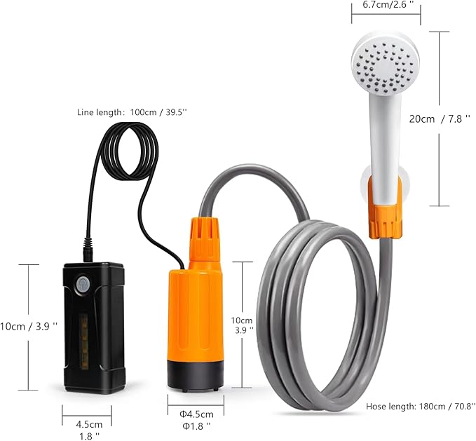 Orange - Two batteries