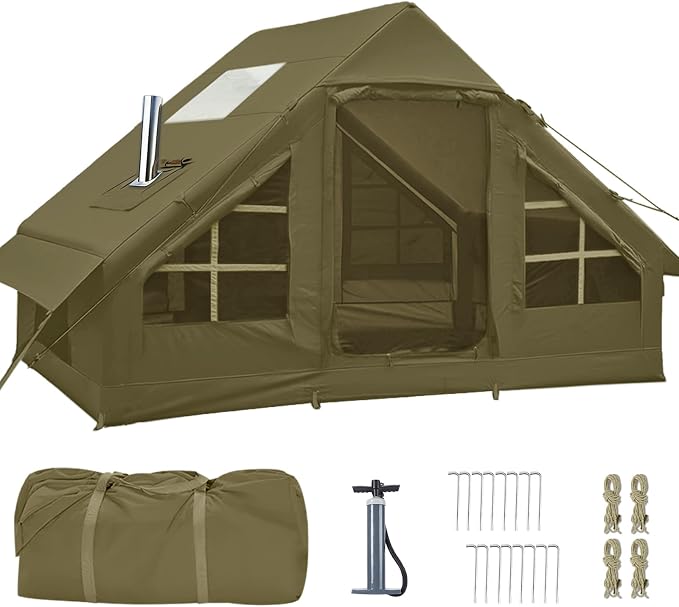 New Update 4-6 Person Skylight and Stove Jack/Green